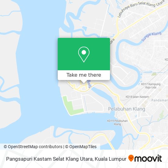 Peta Pangsapuri Kastam Selat Klang Utara