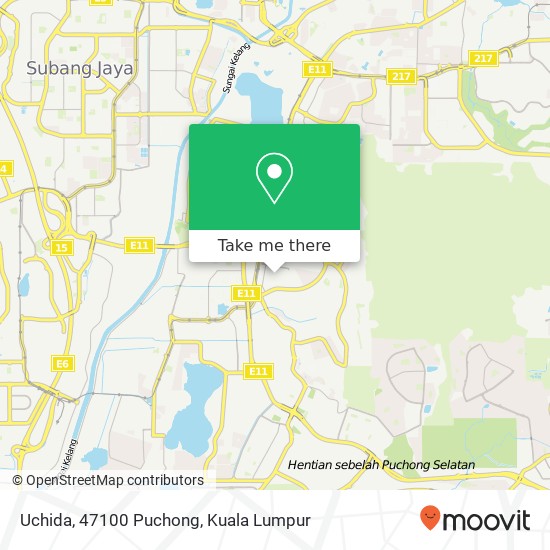 Uchida, 47100 Puchong map