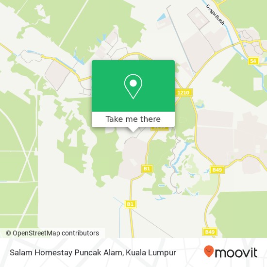 Salam Homestay Puncak Alam map