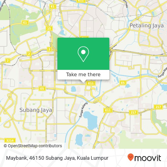 Maybank, 46150 Subang Jaya map