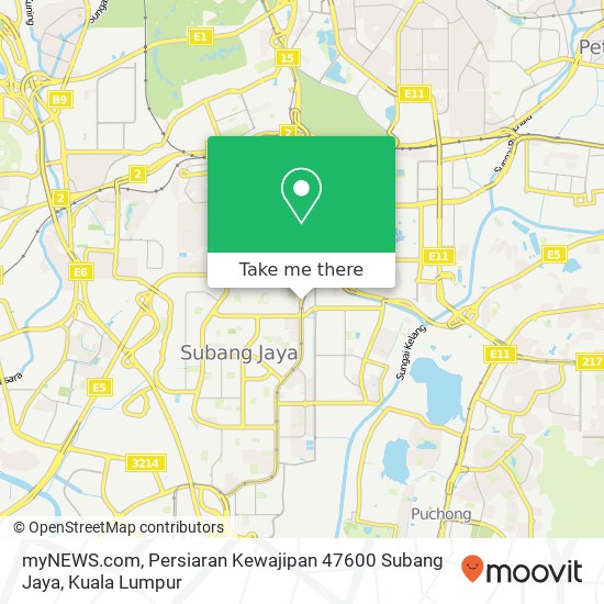 myNEWS.com, Persiaran Kewajipan 47600 Subang Jaya map