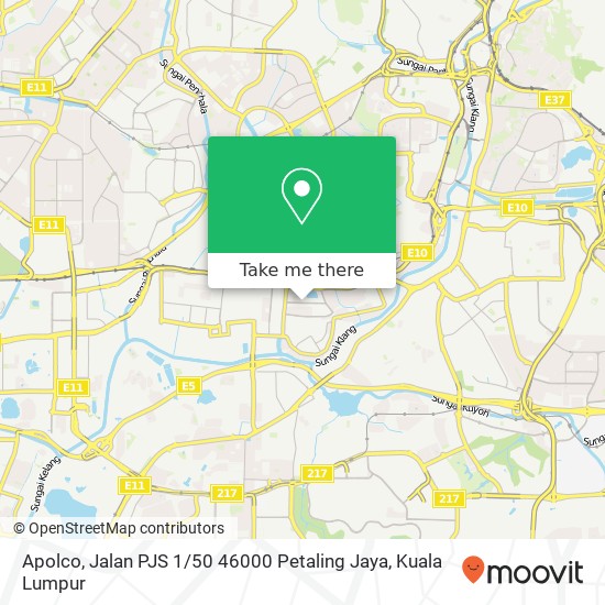 Apolco, Jalan PJS 1 / 50 46000 Petaling Jaya map