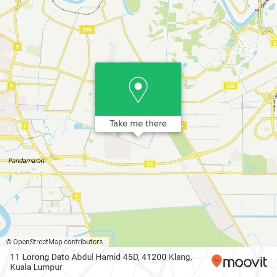 11 Lorong Dato Abdul Hamid 45D, 41200 Klang map