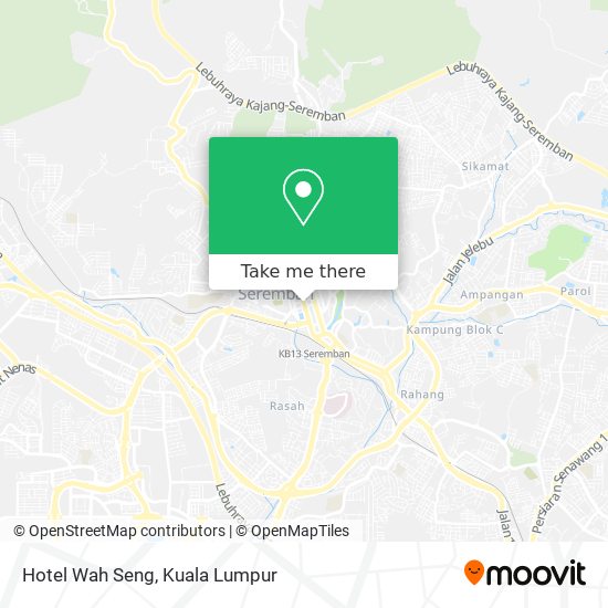 Hotel Wah Seng map