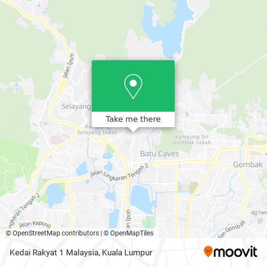 Peta Kedai Rakyat 1 Malaysia