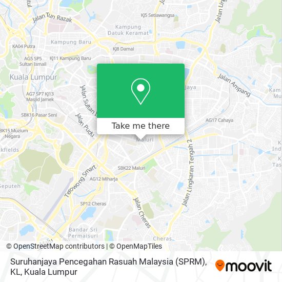 Suruhanjaya Pencegahan Rasuah Malaysia (SPRM), KL map