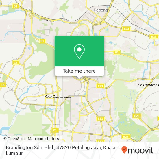 Brandington Sdn. Bhd., 47820 Petaling Jaya map