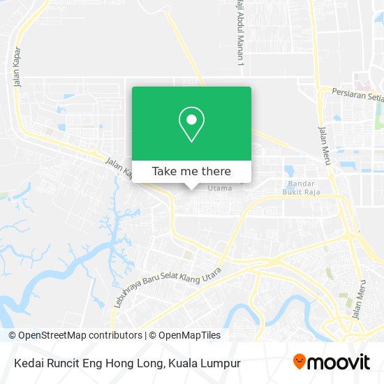 Peta Kedai Runcit Eng Hong Long