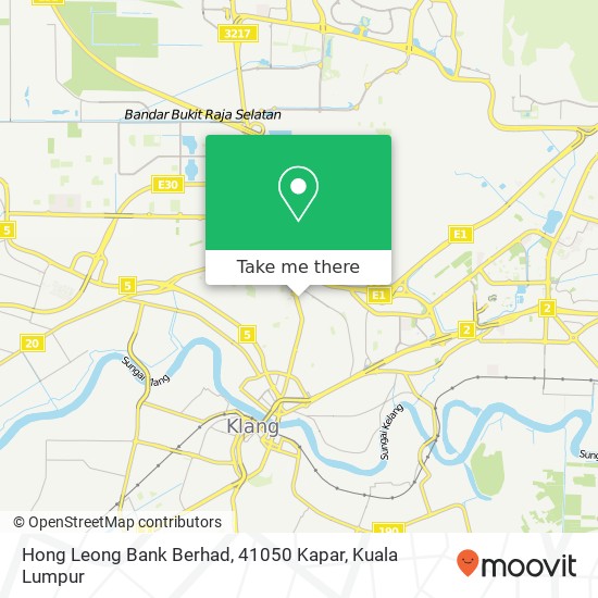 Hong Leong Bank Berhad, 41050 Kapar map