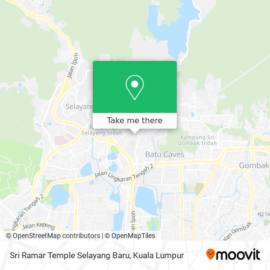Peta Sri Ramar Temple Selayang Baru