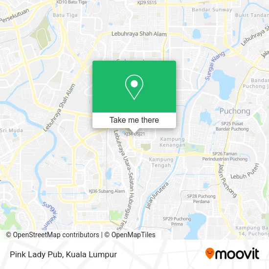 Pink Lady Pub map