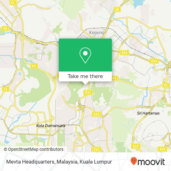 Mevta Headquarters, Malaysia map