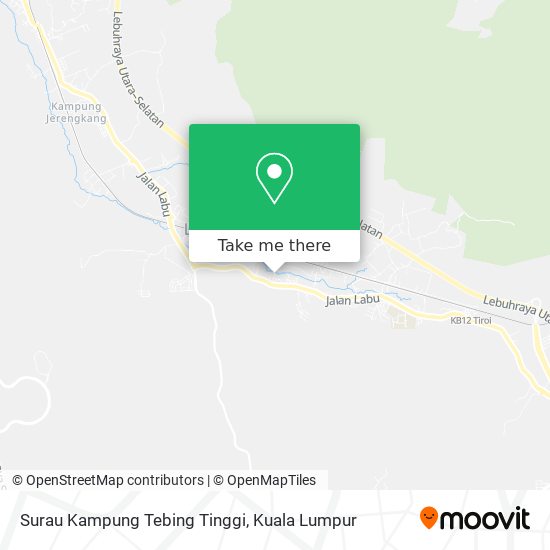 Peta Surau Kampung Tebing Tinggi