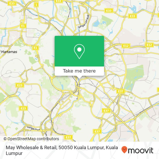 May Wholesale & Retail, 50050 Kuala Lumpur map