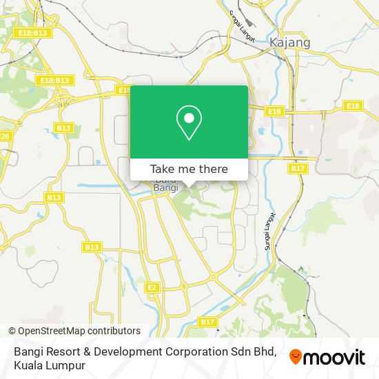 Bangi Resort & Development Corporation Sdn Bhd map