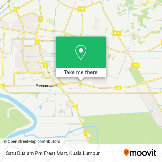 Satu Dua am Pm Frest Mart map