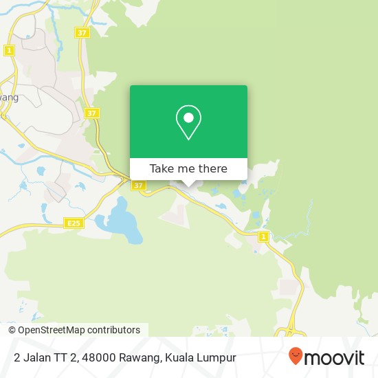 Peta 2 Jalan TT 2, 48000 Rawang