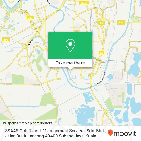 SSAAS Golf Resort Management Services Sdn. Bhd., Jalan Bukit Lancong 40400 Subang Jaya map
