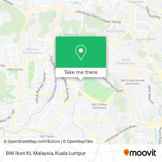 BNI Ikon KL Malaysia map