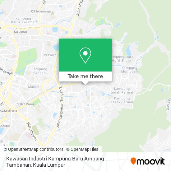 Peta Kawasan Industri Kampung Baru Ampang Tambahan