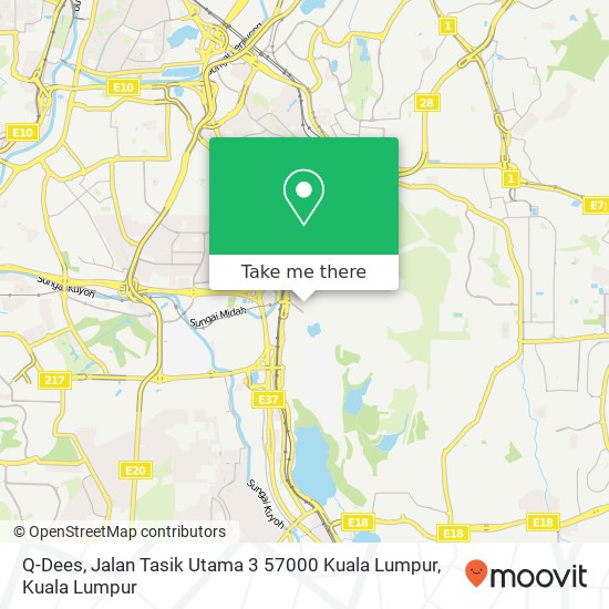 Peta Q-Dees, Jalan Tasik Utama 3 57000 Kuala Lumpur