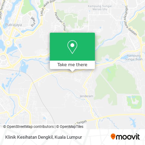 Klinik Kesihatan Dengkil map