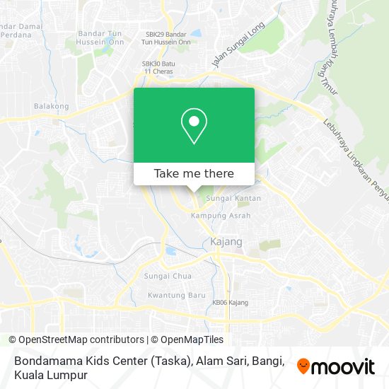 Bondamama Kids Center (Taska), Alam Sari, Bangi map