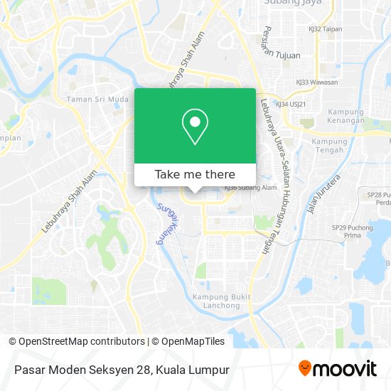 Pasar Moden Seksyen 28 map