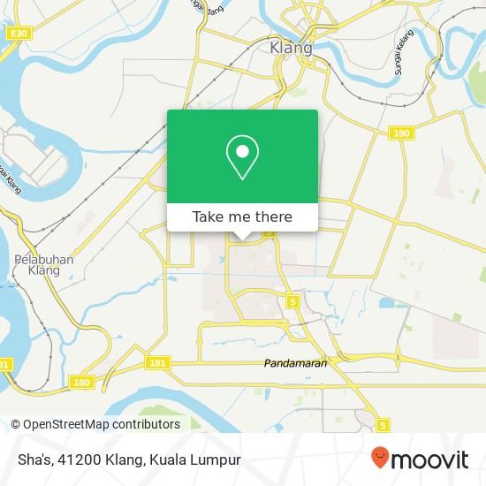 Sha's, 41200 Klang map