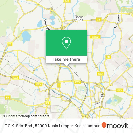 T.C.K. Sdn. Bhd., 52000 Kuala Lumpur map