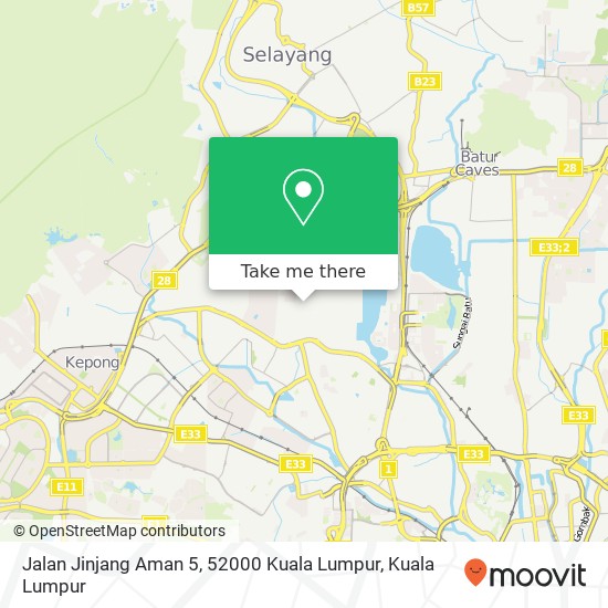 Jalan Jinjang Aman 5, 52000 Kuala Lumpur map