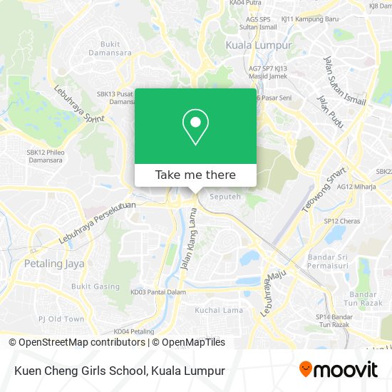 Kuen Cheng Girls School map