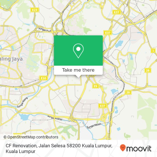 CF Renovation, Jalan Selesa 58200 Kuala Lumpur map