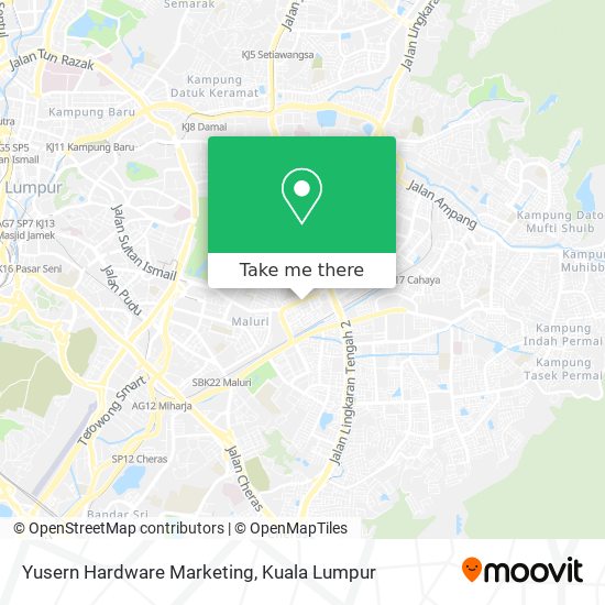 Yusern Hardware Marketing map