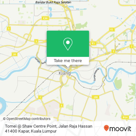 Peta Tomei @ Shaw Centre Point, Jalan Raja Hassan 41400 Kapar