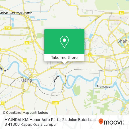 HYUNDAI KIA Honor Auto Parts, 24 Jalan Batai Laut 3 41300 Kapar map