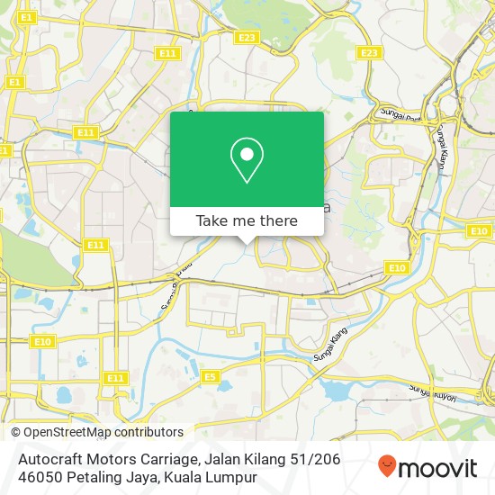 Autocraft Motors Carriage, Jalan Kilang 51 / 206 46050 Petaling Jaya map