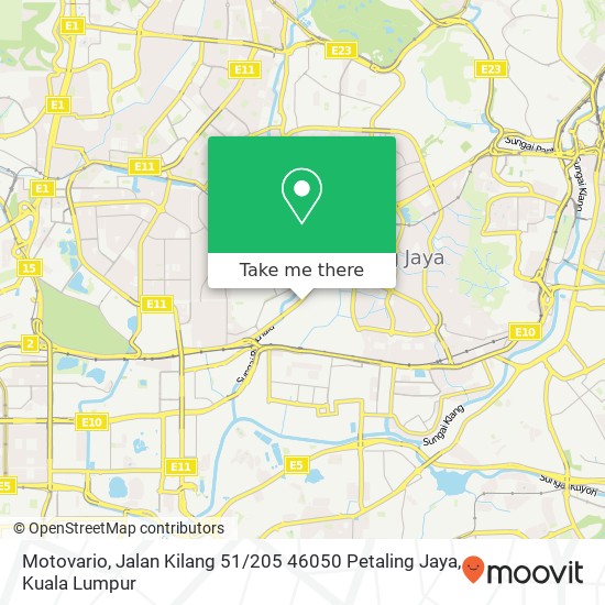 Motovario, Jalan Kilang 51 / 205 46050 Petaling Jaya map