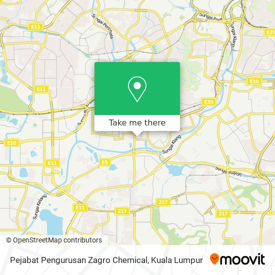 Pejabat Pengurusan Zagro Chemical map