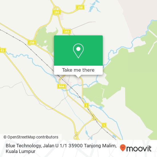 Blue Technology, Jalan U 1 / 1 35900 Tanjong Malim map