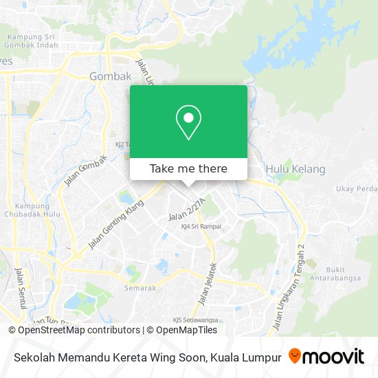 Sekolah Memandu Kereta Wing Soon map