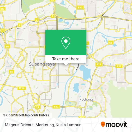 Magnus Oriental Marketing map