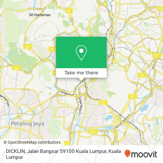 DICKLIN, Jalan Bangsar 59100 Kuala Lumpur map