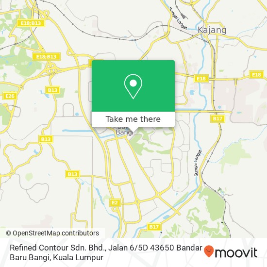 Refined Contour Sdn. Bhd., Jalan 6 / 5D 43650 Bandar Baru Bangi map