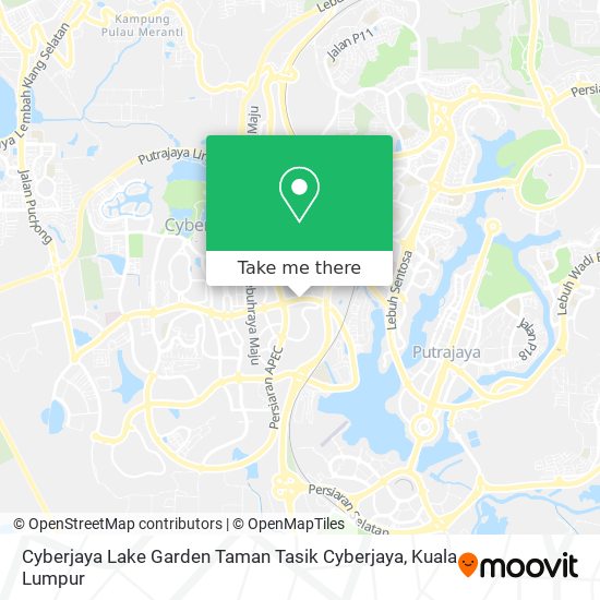 Peta Cyberjaya Lake Garden Taman Tasik Cyberjaya