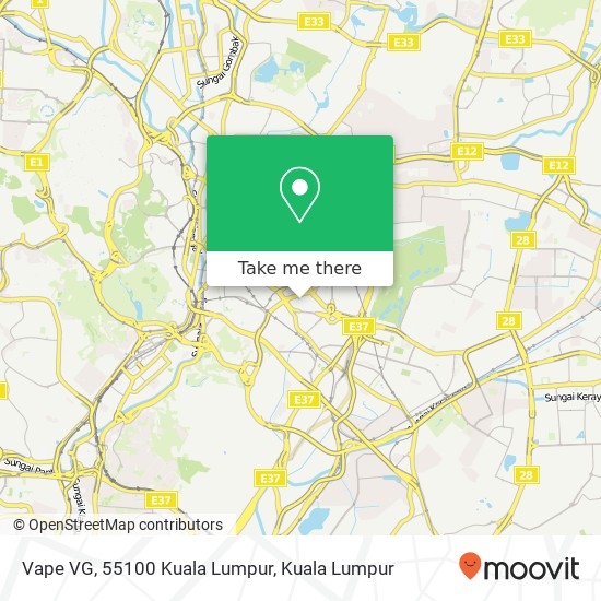 Vape VG, 55100 Kuala Lumpur map