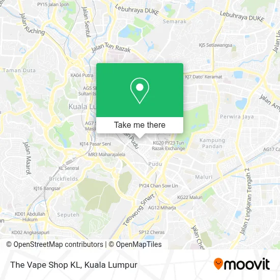 How to Get to The Vape Shop KL in Kuala Lumpur by Bus, MRT & LRT or  Monorail?