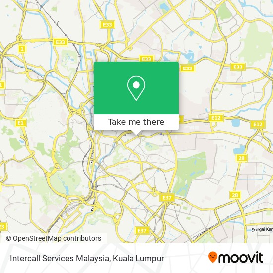 Peta Intercall Services Malaysia
