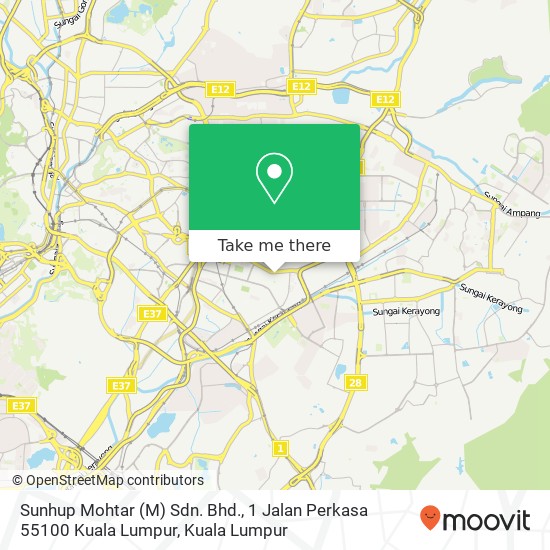 Sunhup Mohtar (M) Sdn. Bhd., 1 Jalan Perkasa 55100 Kuala Lumpur map
