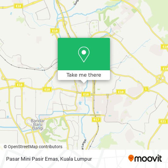 Pasar Mini Pasir Emas map